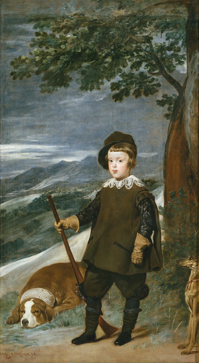 Portrét prince Baltasara Carlose jako lovce od Diego Velázquez