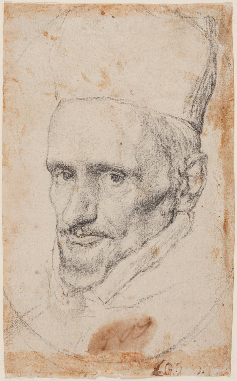 Portrét kardinála Borji. od Diego Velázquez