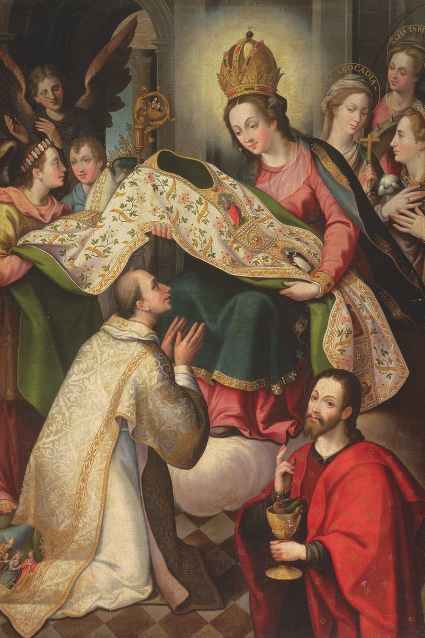 Představení Copea sv. Ildefonsovi, 1600-24 od Diego de Aguilar