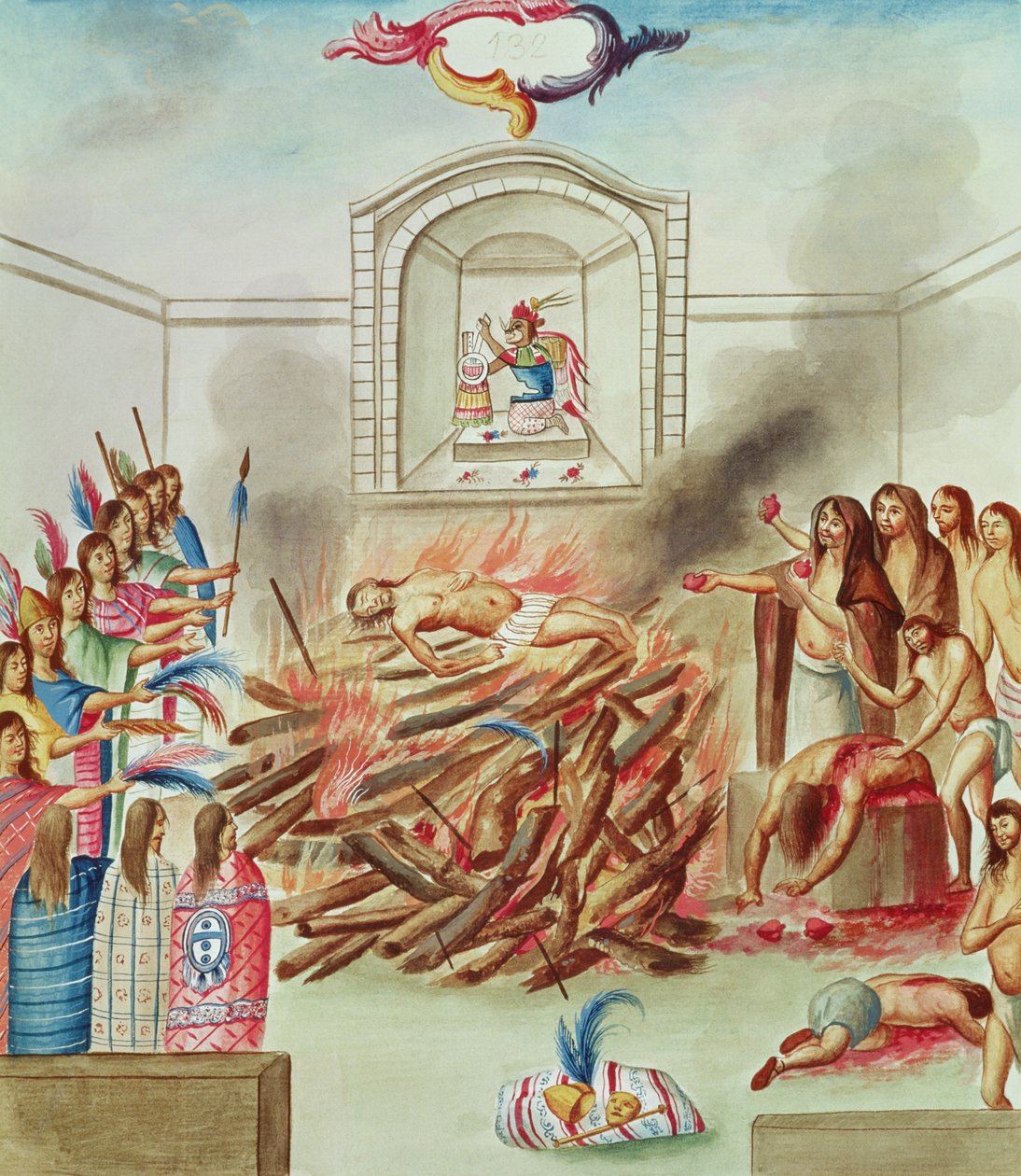 Tome 3 fol. 132, Lidská oběť, z 