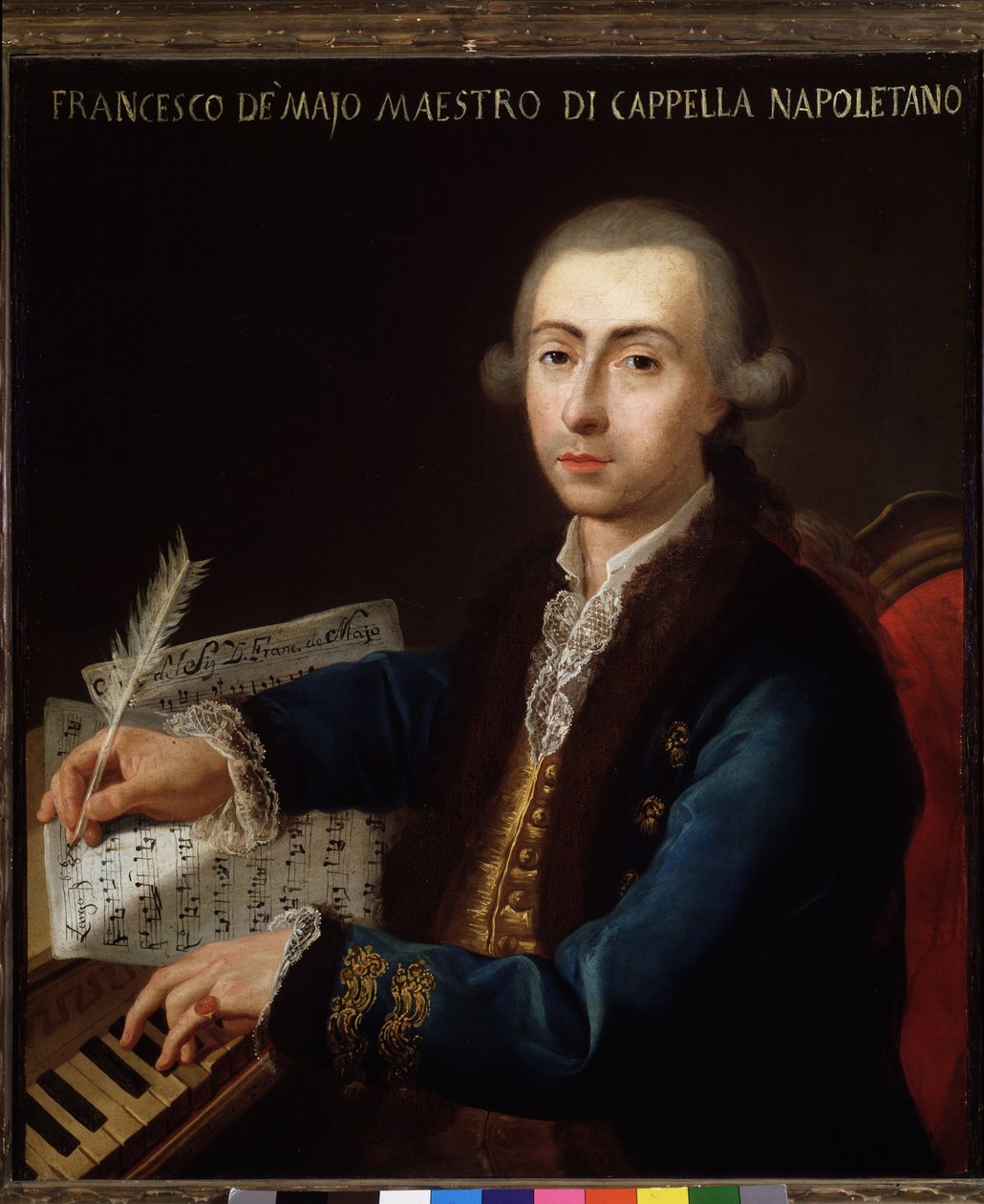 Portrét Giana Francesca de Majo (1732-1770) italského skladatele od Diego Pesco