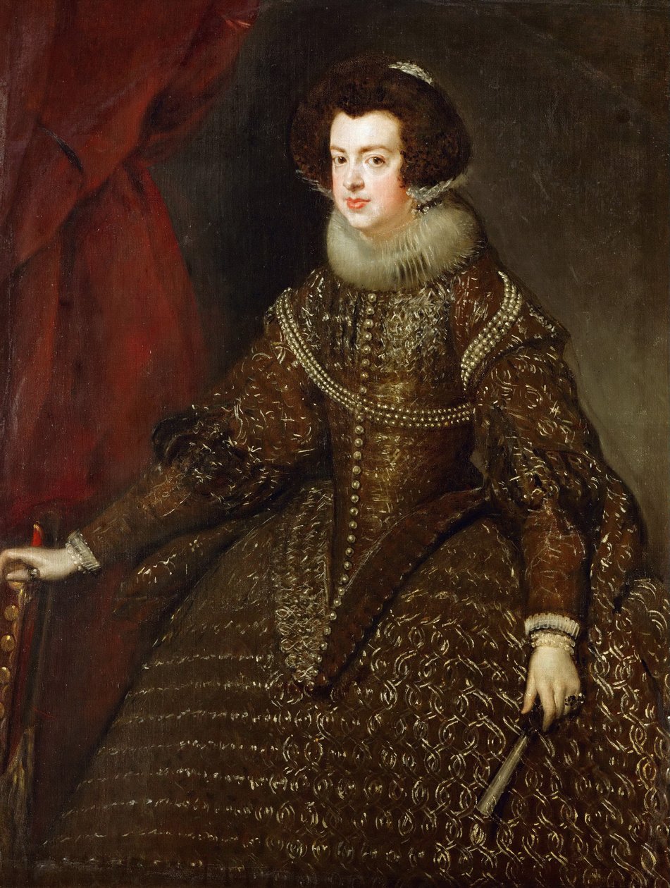 Baroko: Portrét Alžběty Francouzské (1602-1644), královna choť Španělska par Velazquez, Diego (1599-1660) od Diego Velázquez
