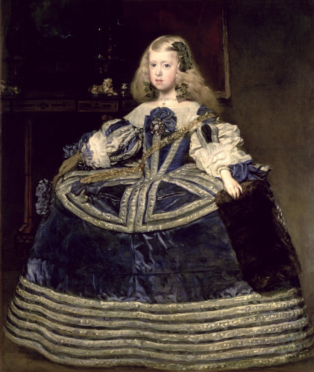 Infanta Margarita Teresa v modrých šatech od Diego Velázquez