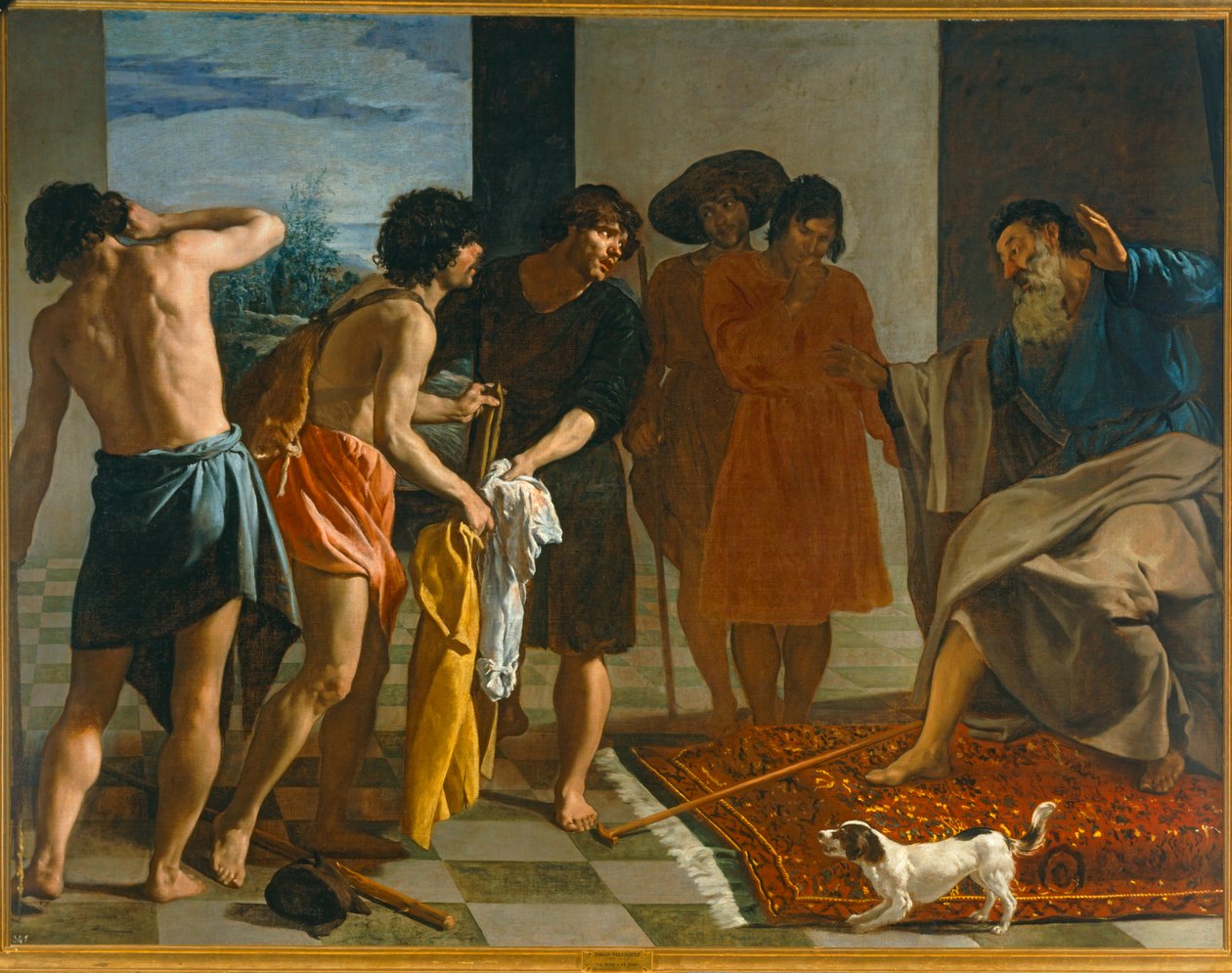 Josefův plášť, který přinesli jeho bratři. 10014694 ... od Diego Rodriguez de Silva y Velazquez