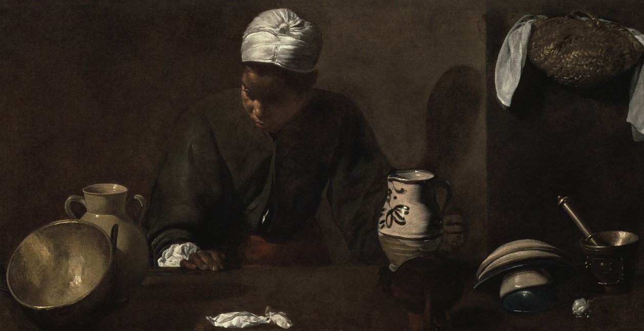 Kuchyňská scéna, 1618-20 od Diego Velázquez
