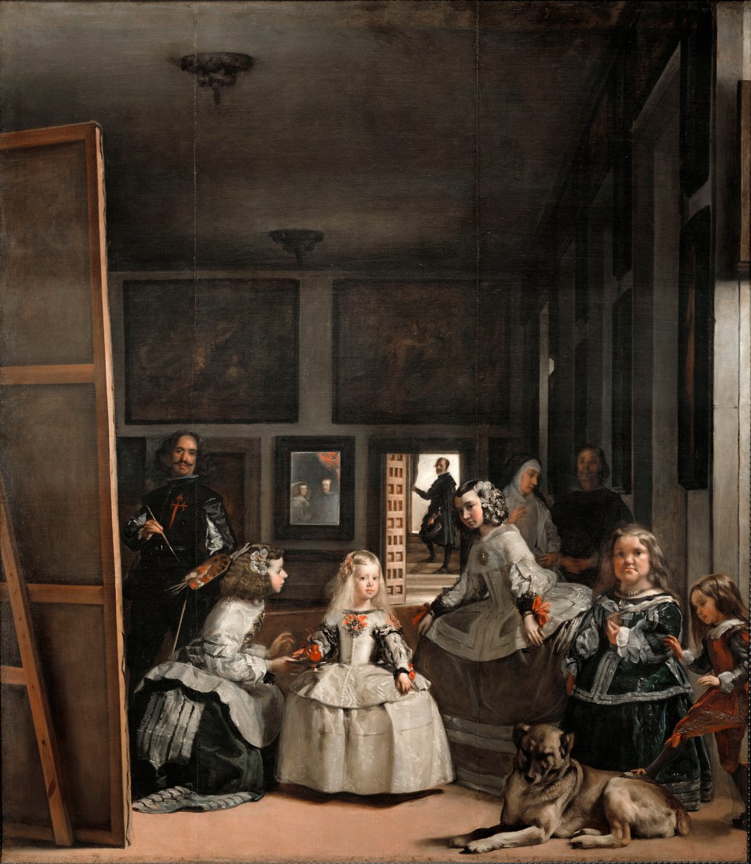 Las Meninas aneb Rodina Filipa IV., c 1656 (olej na plátně) od Diego Velázquez