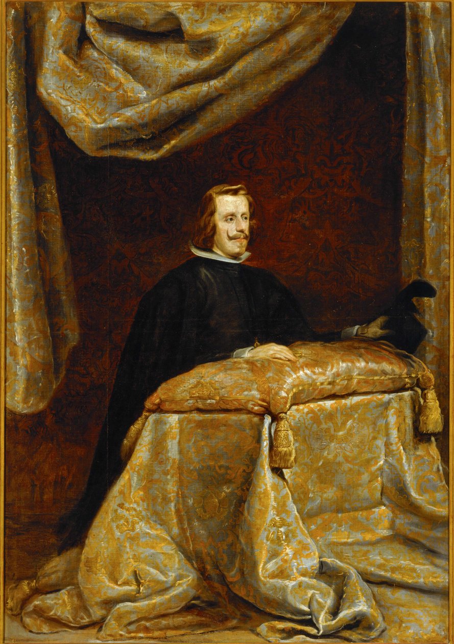 Filip IV. španělský, modlící se ... (malba na plátně) od Diego Rodriguez de Silva y Velazquez