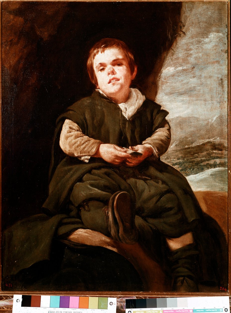 Portrét Dona Francisca Lezcana, trpaslíka španělského dvora (olej na plátně od Diego Velázquez