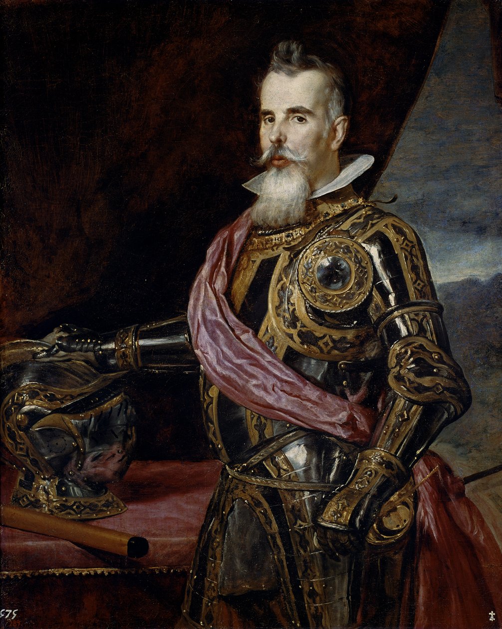 Portrét Juana Francisca Peppera, hraběte z Beneventa od Diego Rodriguez de Silva y Velazquez