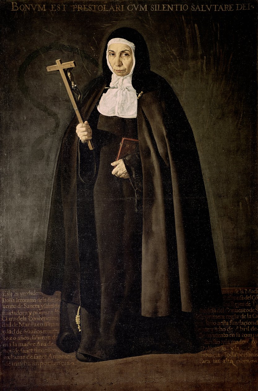 Äidin Jeronima de la Fuenten muotokuva od Diego Rodriguez de Silva y Velazquez