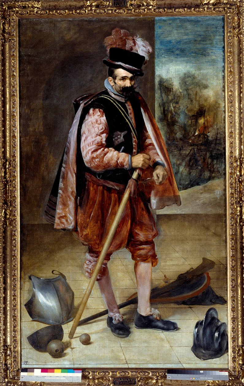 Portrét šaška známého jako Don Juan z Rakouska. Obraz Diega Rodrigueze de Silva y Velasquez (1599-1660) od Diego Velázquez