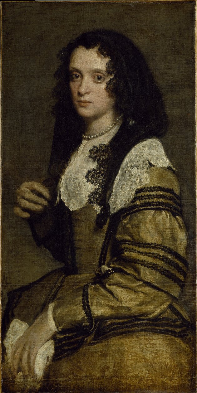 Portrét mladé dámy (olej na plátně) od Diego Velázquez