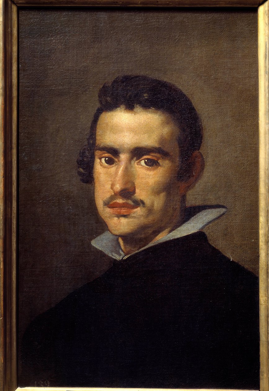 Portrét mladého muže (předpokládejme autoportrét). Obraz Diega Rodrigueze de Silva y Velasquez (1599-1660) od Diego Velázquez