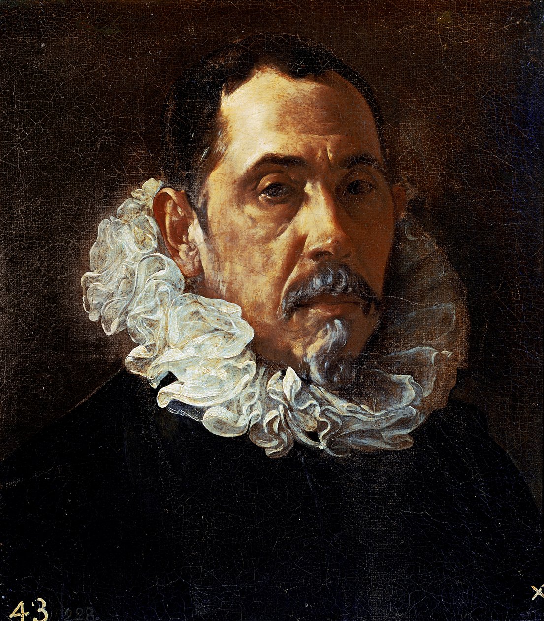 Portrét muže (Francisco Pacheco?), C.1620 (olej na plátně) od Diego Rodriguez de Silva y Velazquez