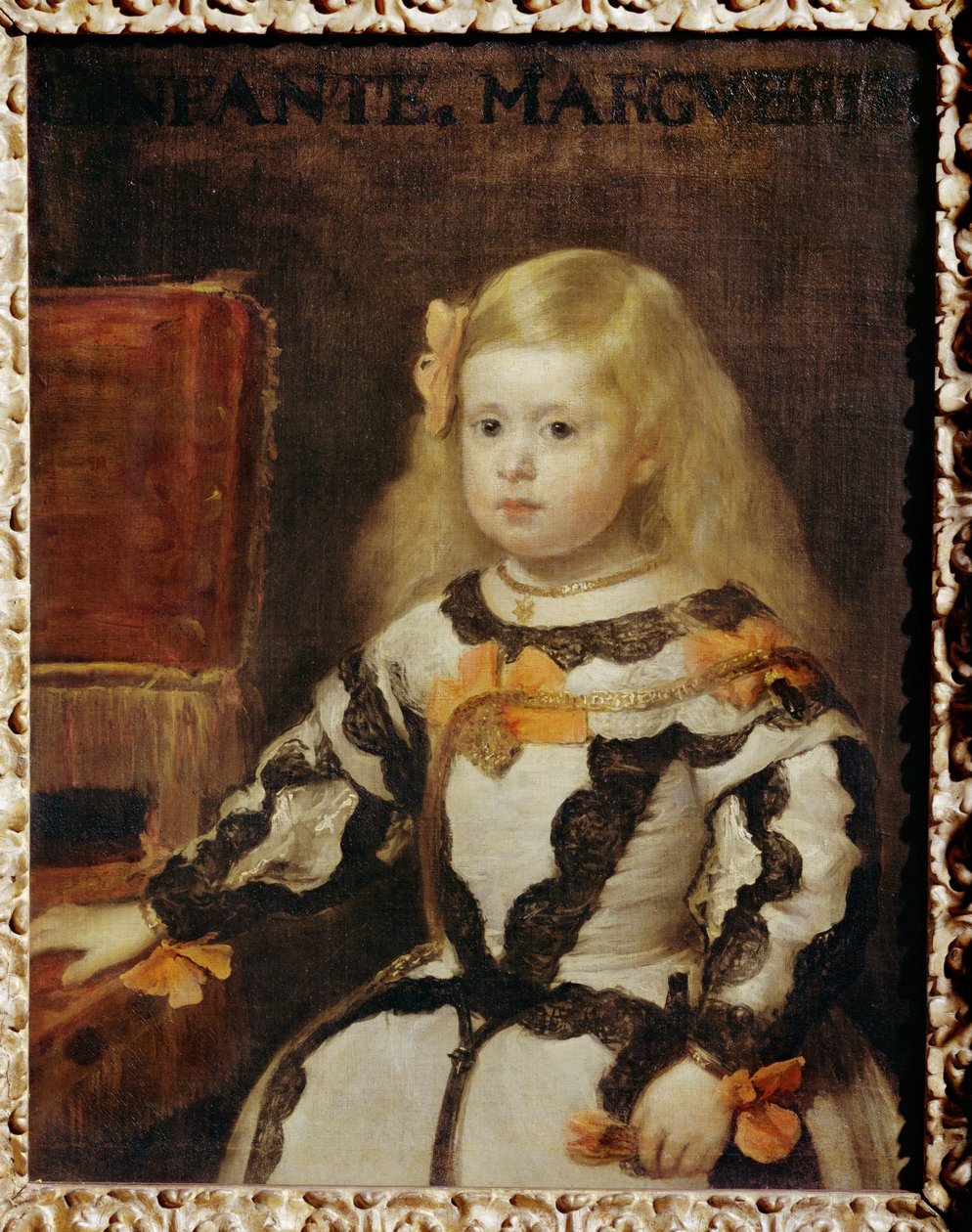 Portrét infantky Margarity Terezy, dcery španělského krále Felipeho IV... od Diego Rodriguez de Silva y Velazquez