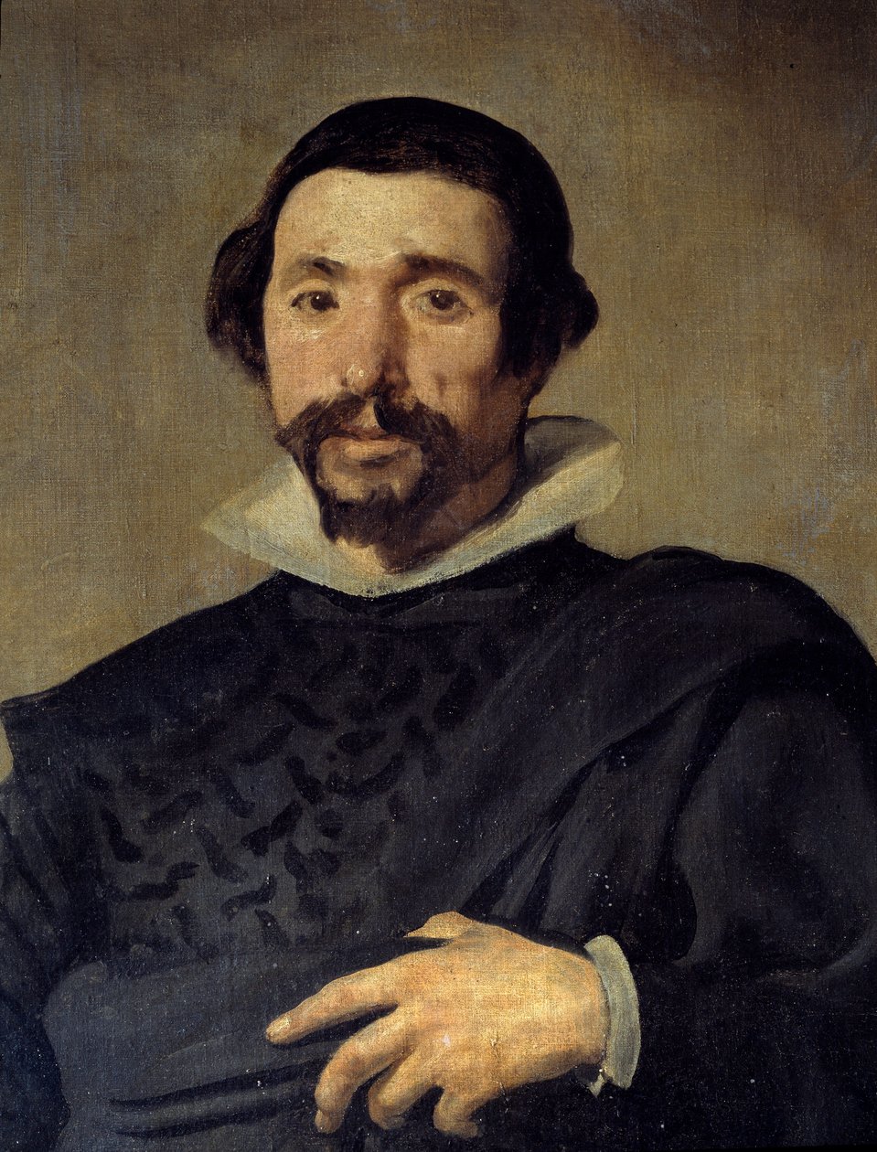 Portrét Pabla Šaška z Valladolidu. Detail. Obraz Diega Rodrigueze de Silva y Velasquez (1599-1660), cca 1636-1637. Olej na plátně. Rozměry: 2,09 X 1,23m. Madrid, Musee Du Prado od Diego Velázquez