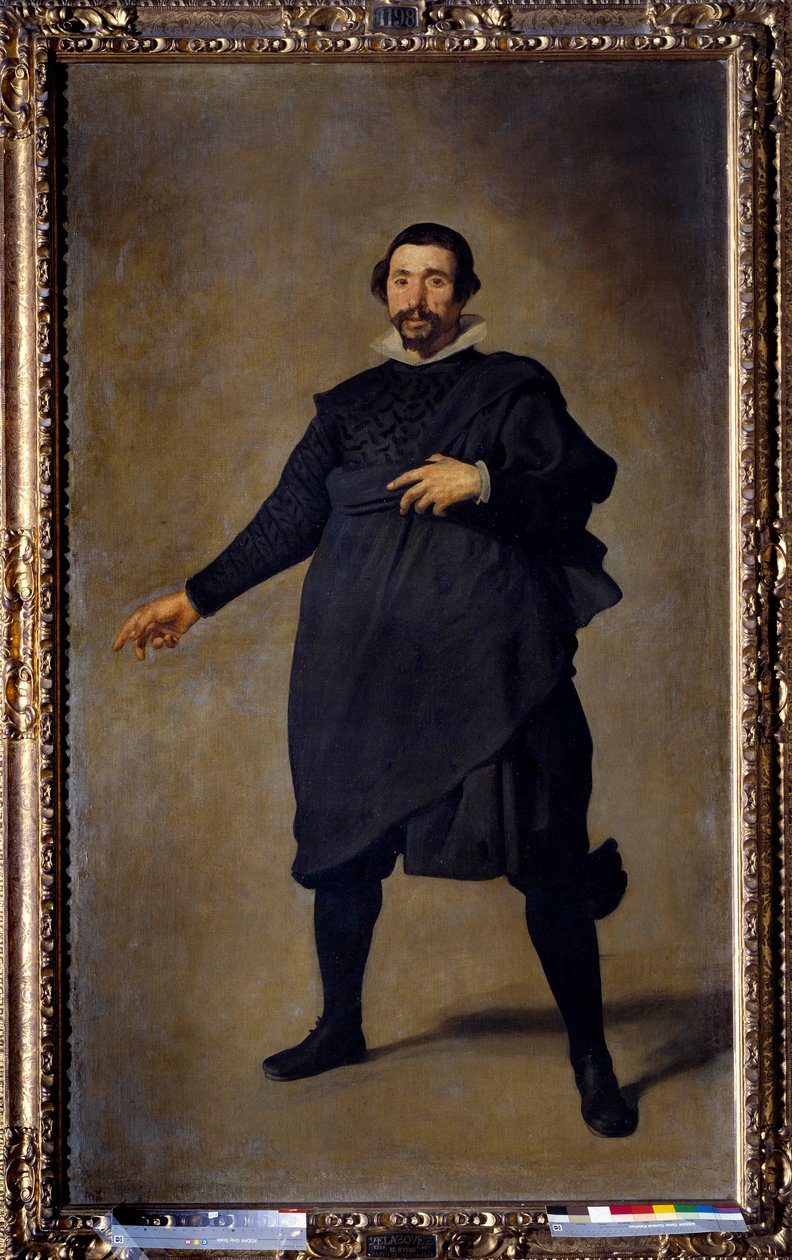 Portrét Pabla Šaška z Valladolidu. Obraz Diega Rodrigueze de Silva y Velasquez (1599-1660), cca 1636-1637. Olej na plátně. Rozměry: 2,09 X 1,23m. Madrid, Musee Du Prado od Diego Velázquez