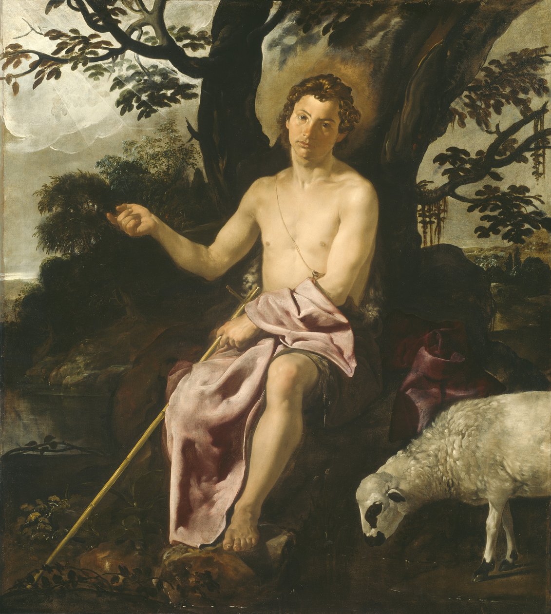 Svatý Jan Křtitel v poušti, kolem roku 1622 od Diego Velázquez