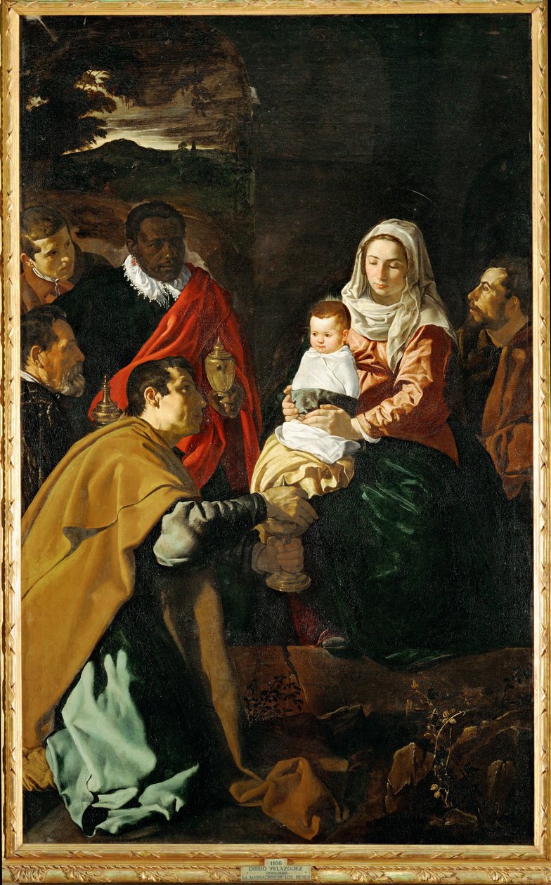 Klanění mudrců ... (malba na plátně) od Diego Rodriguez de Silva y Velazquez
