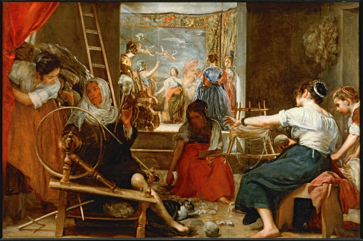 Pohádka o Arachné ... (malba na plátně) od Diego Rodriguez de Silva y Velazquez
