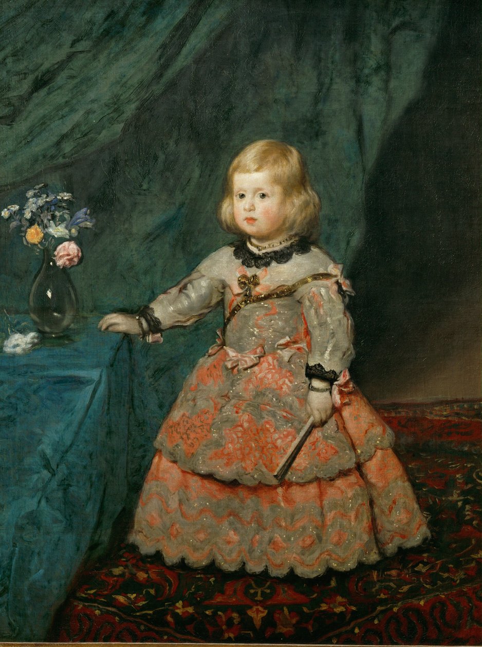 Infantka Margarita Teresa v růžových šatech ... (malba na plátně) od Diego Rodriguez de Silva y Velazquez