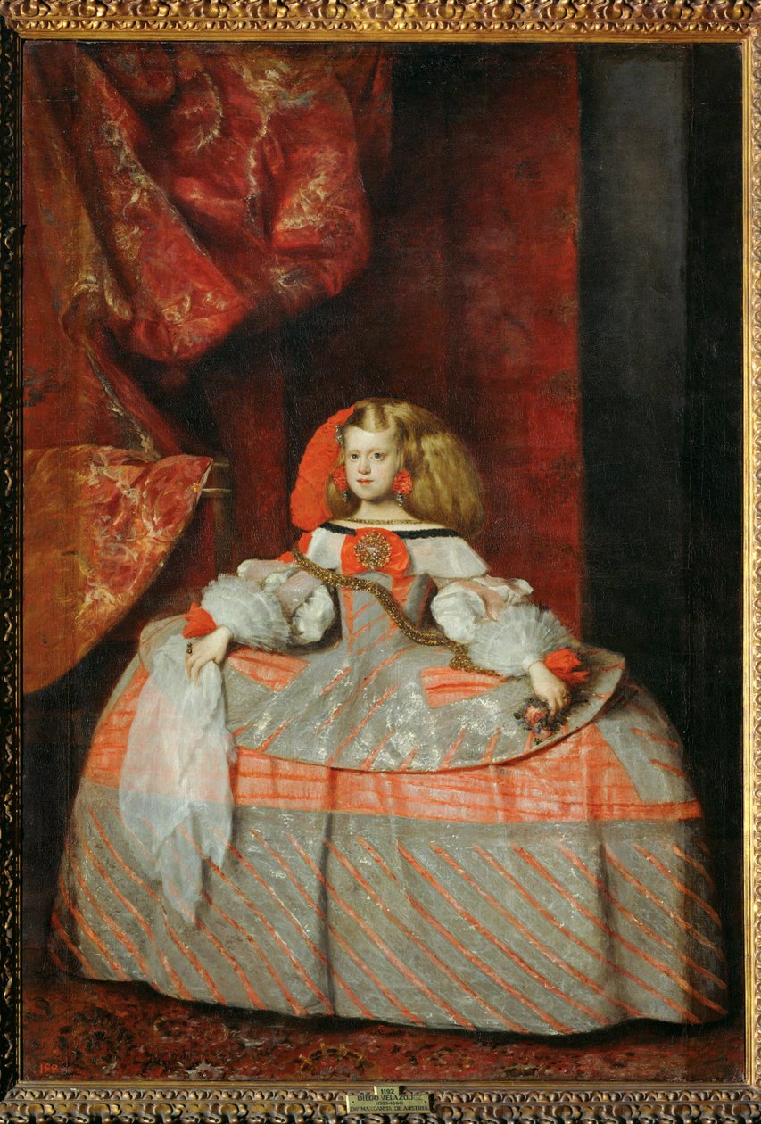 Infantka Margarita Teresa v růžových šatech ... (malba na plátně) od Diego Rodriguez de Silva y Velazquez
