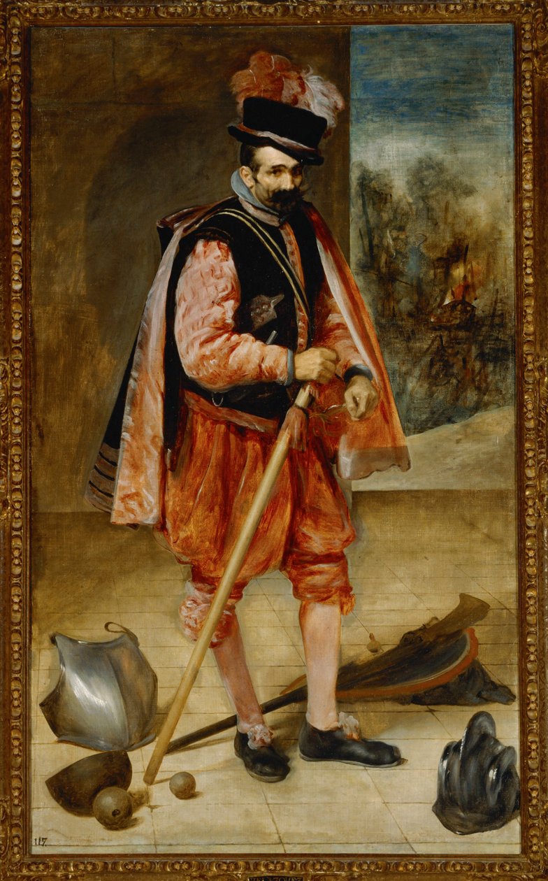 Šašek známý jako Don Juan de Austria ... (malba na plátně) od Diego Rodriguez de Silva y Velazquez