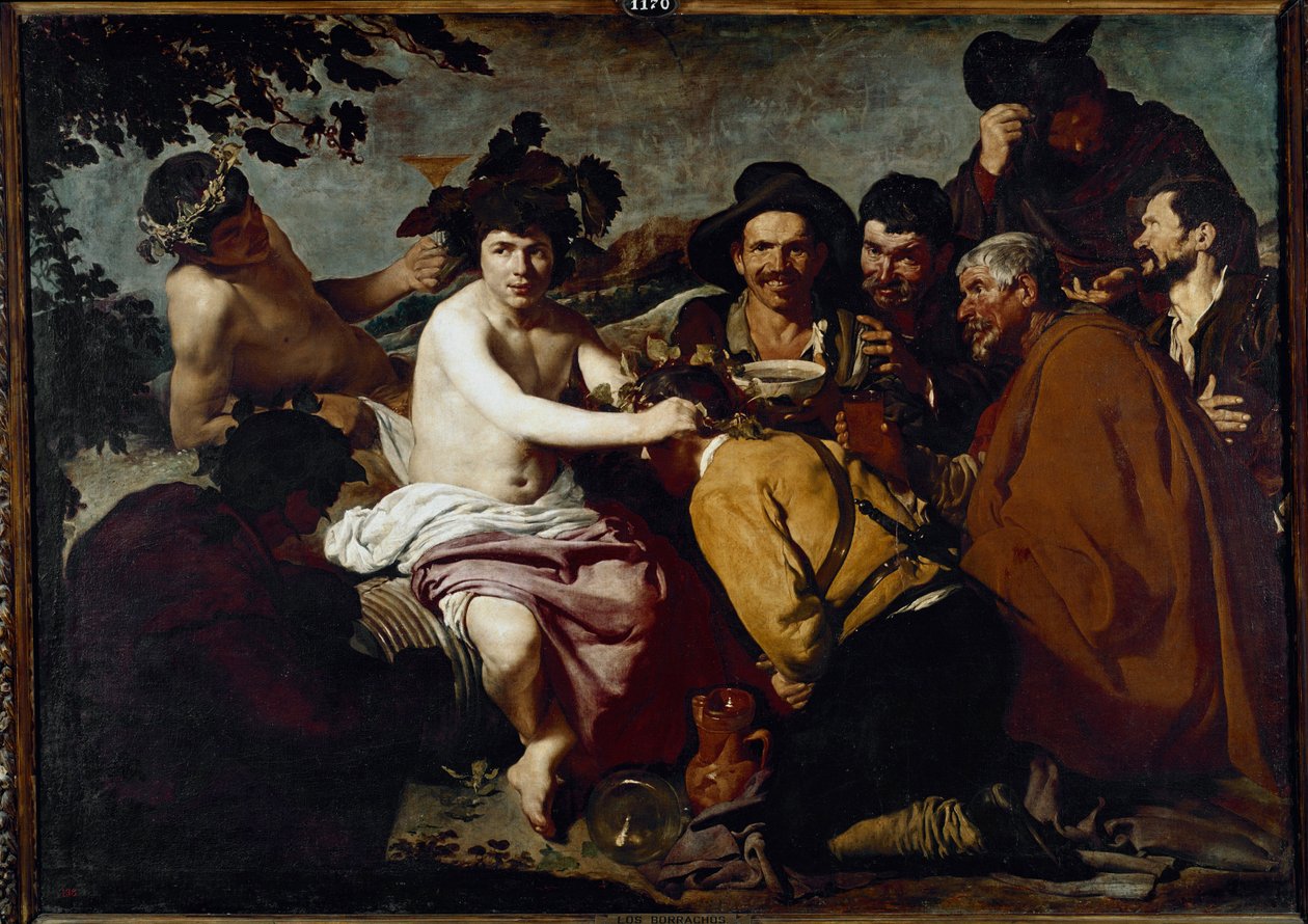Triumf Bakcha nebo opilců (olej na plátně od Diego Velázquez
