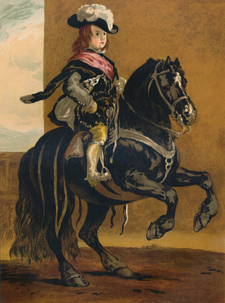Žák La Haute Ecole - Don Balthazar, Infante of Spain, c1640, c1879. od Diego Velázquez