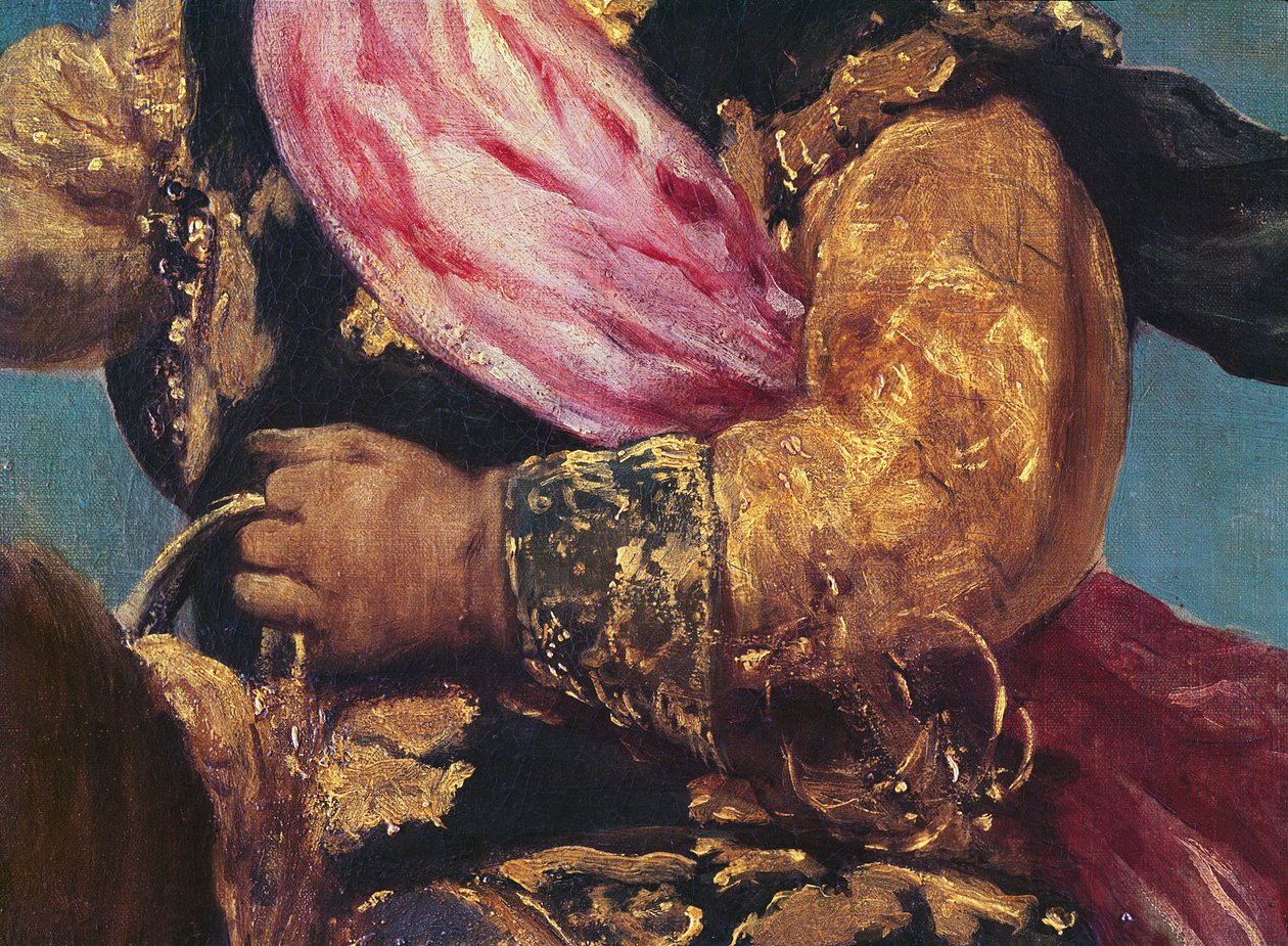Detail prince Balthasara Carlose na koni, kolem 1635-36 (detail 835) od Diego Velázquez