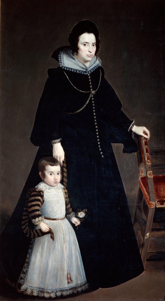 Dona Antonia Ifenarrietta a její syn, 1631 od Diego Velázquez