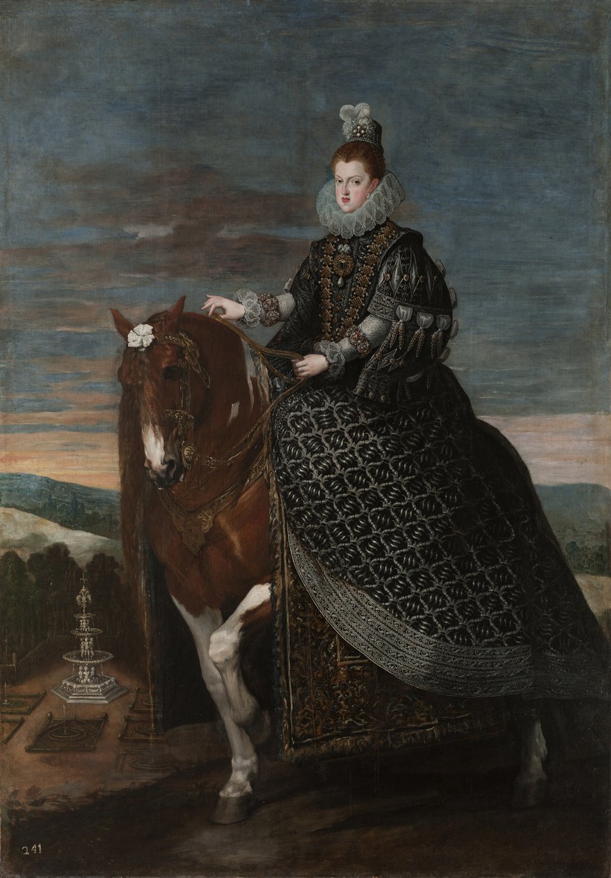 Jezdecký portrét Margarity Rakouské 15841611, mezi 1630 a 1635 od Diego Velázquez