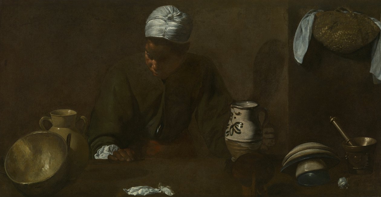 Kuchyňská scéna od Diego Velázquez
