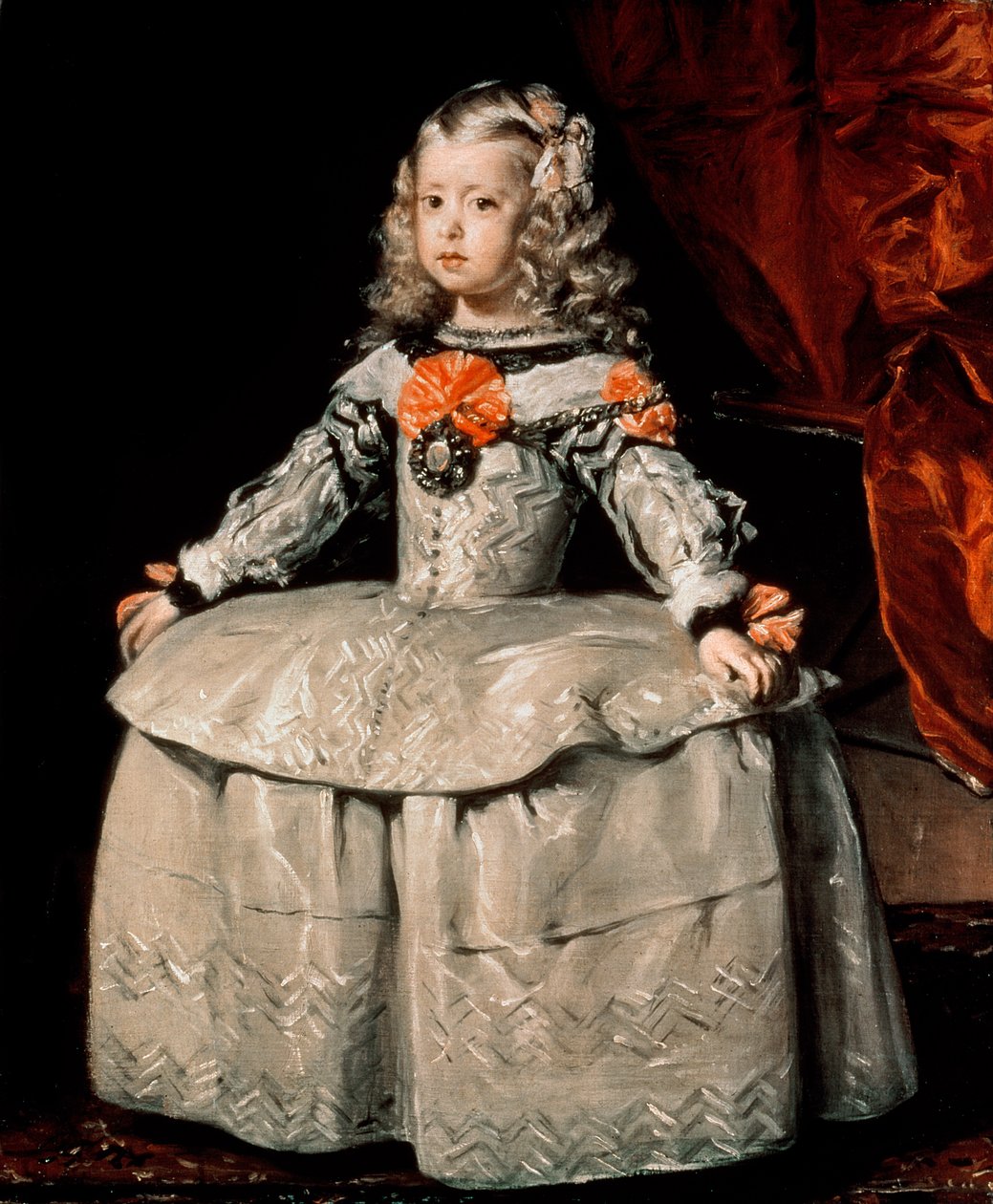 Portrét nemluvně Margarity (1651-73), pětiletá, 1656 od Diego Velázquez