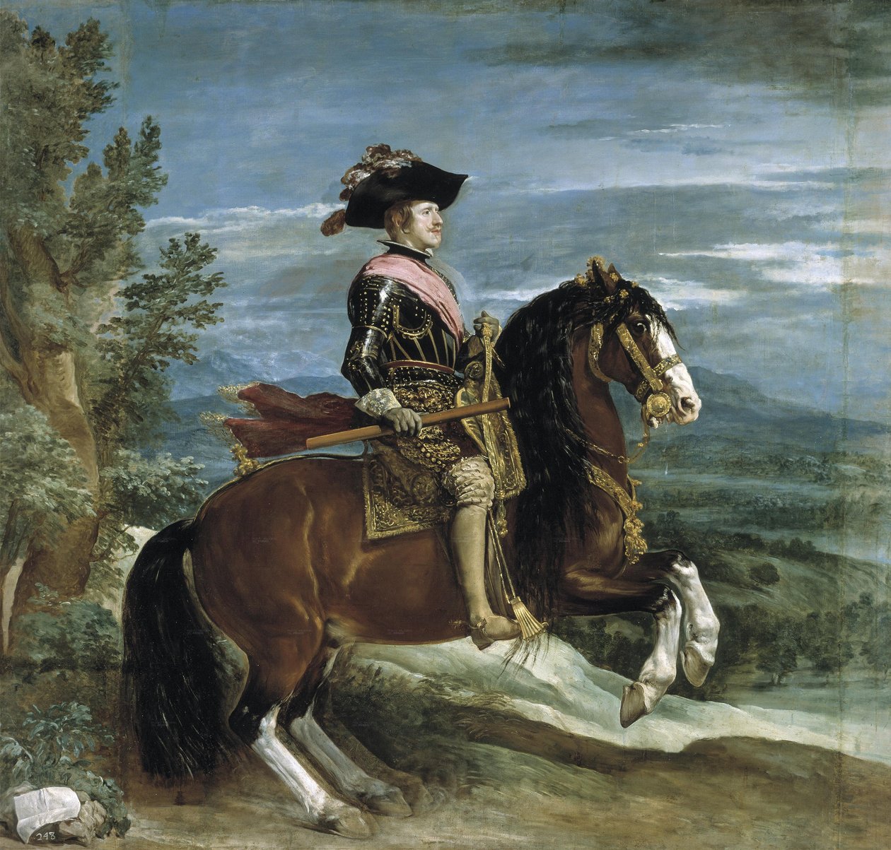 Espanjan kuninkaan Philip IV:n ratsastusmuotokuva od Diego Velázquez