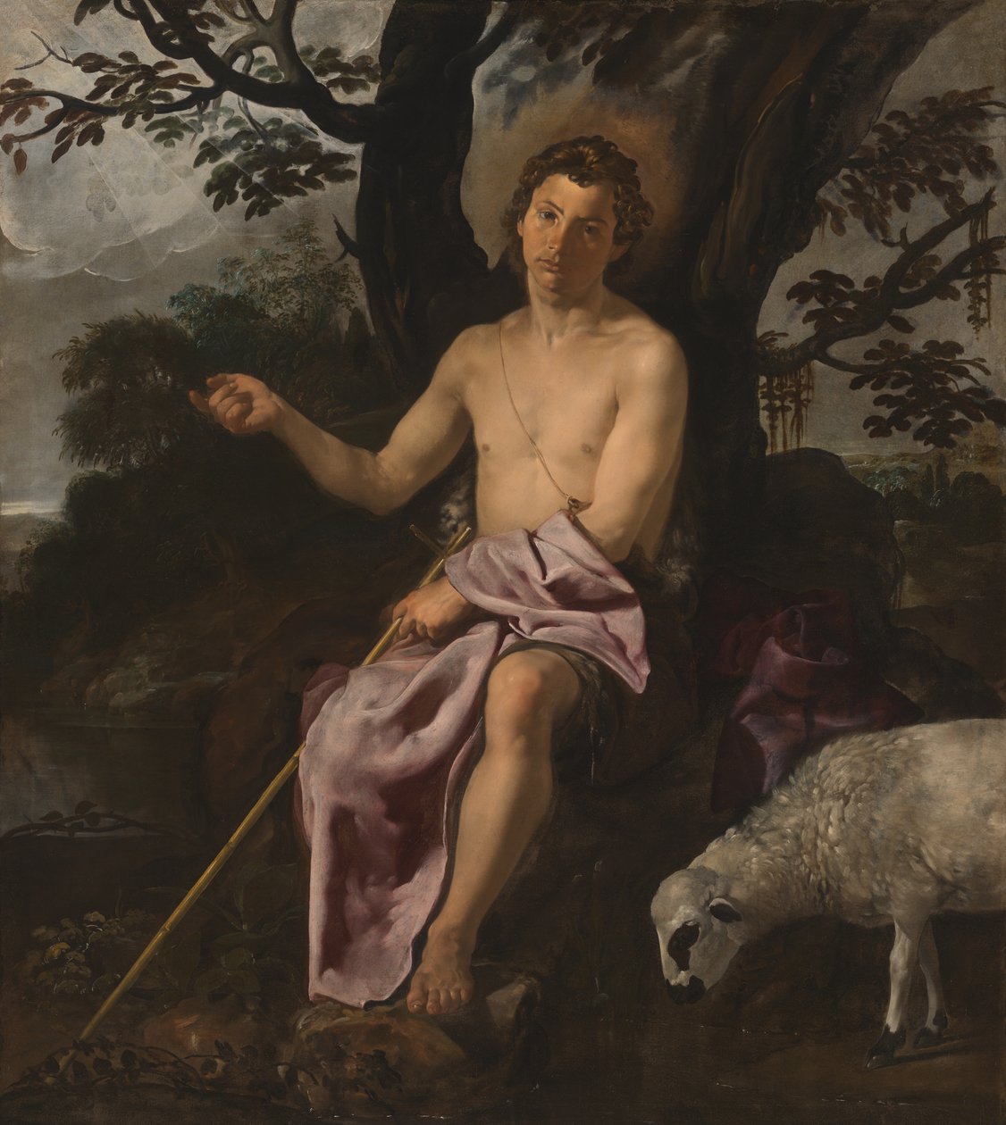 Svatý Jan Křtitel na poušti od Diego Velázquez
