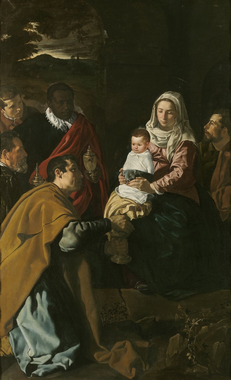 Klanění tří králů, 1619 od Diego Velázquez