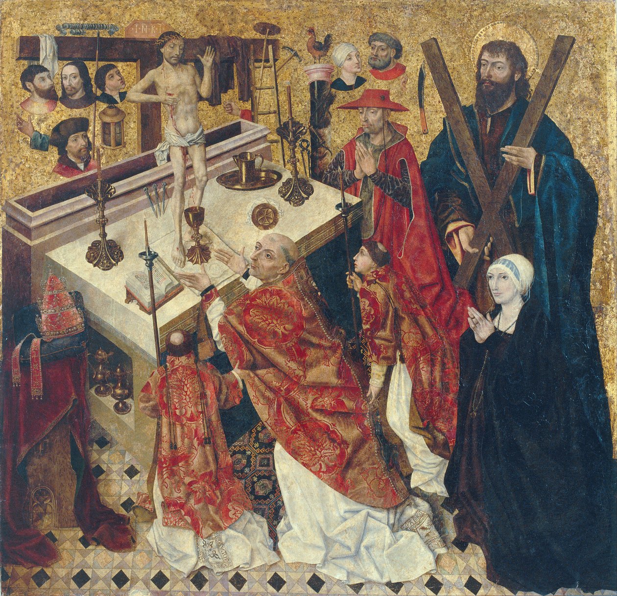 Mše sv. Řehoře od Diego de la Cruz