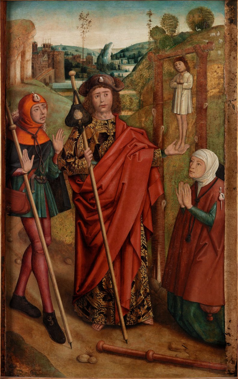 The Miracle of the Gallows, c.1435-60 (tempera na plátně) od Dieric Bouts
