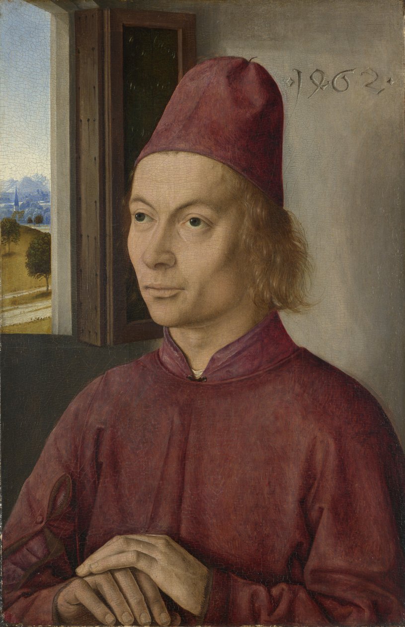 Portrét muže (Jan van Winckele) od Dieric Bouts