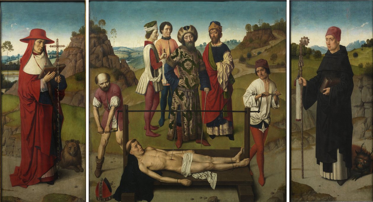 Triptych Umučení svatého Erazma od Dieric Bouts