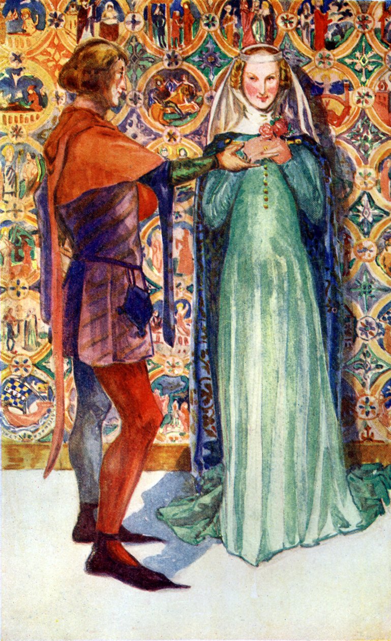 Kostým páru za vlády Edwarda II od Dion Clayton Calthrop