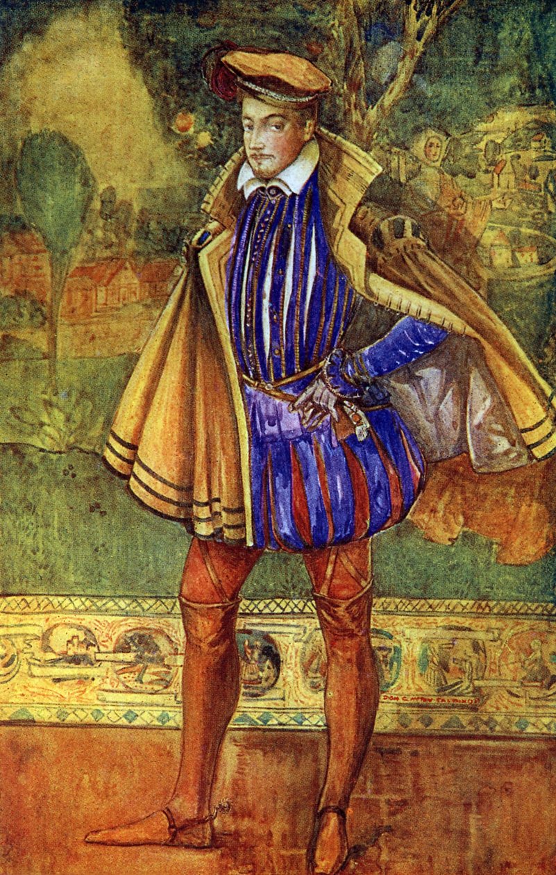 Mužský kostým za vlády Alžběty I. (1558-1603) od Dion Clayton Calthrop
