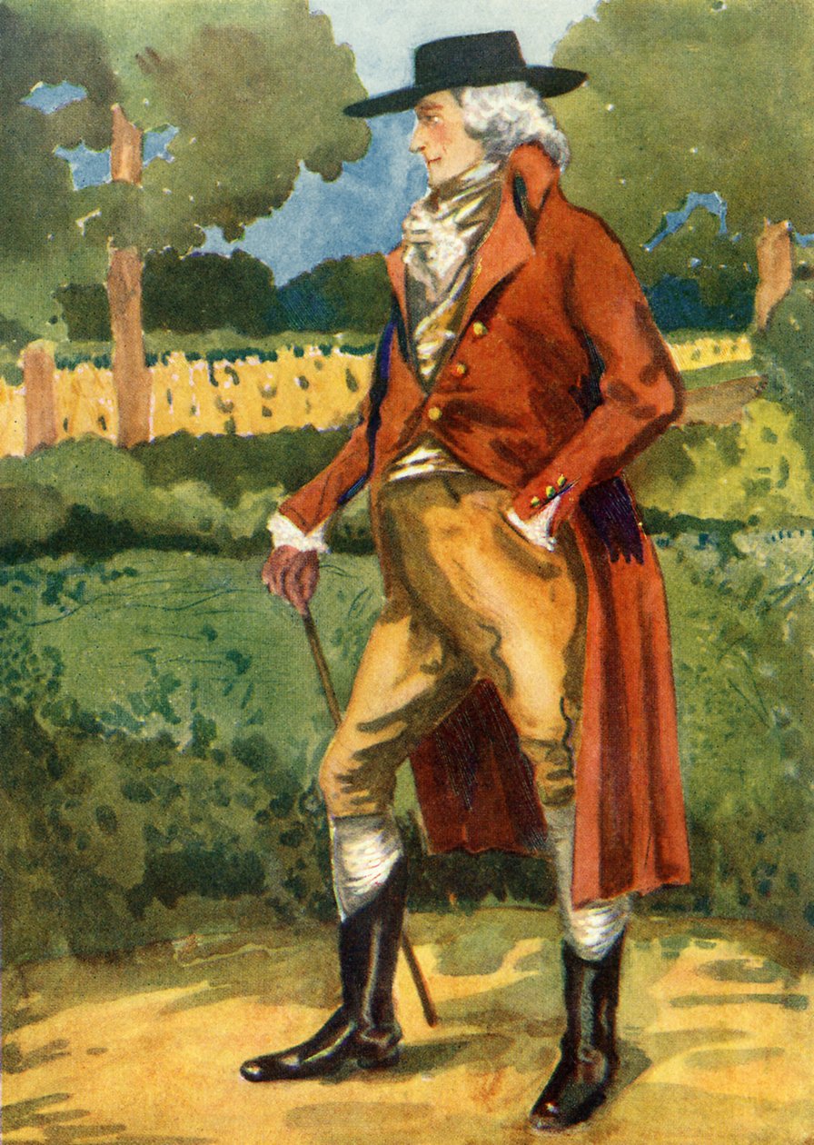 Mužský kostým za vlády Jiřího III. (1760-1820) od Dion Clayton Calthrop