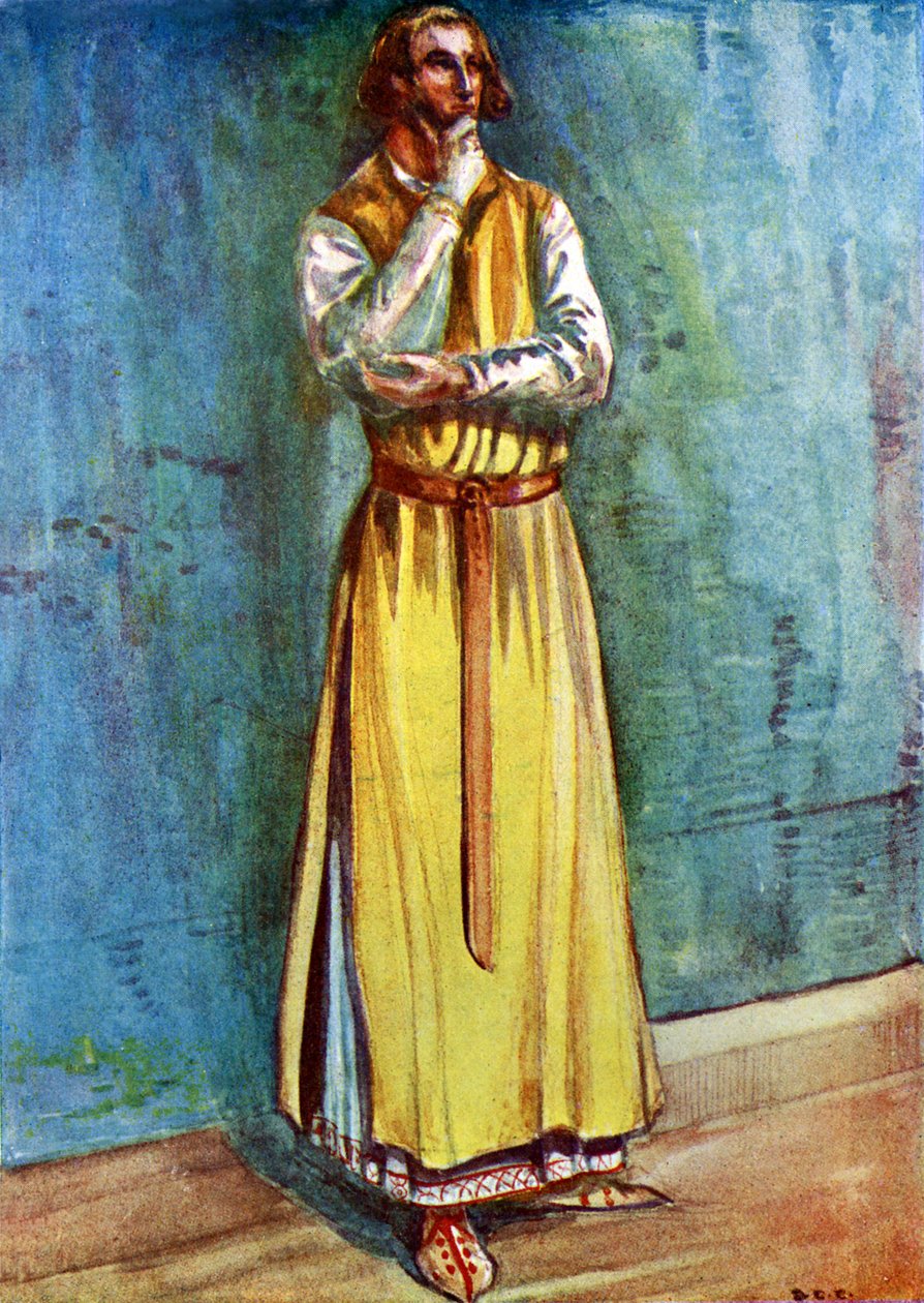 Mužský kostým za vlády Jana (1199 - 1216) od Dion Clayton Calthrop
