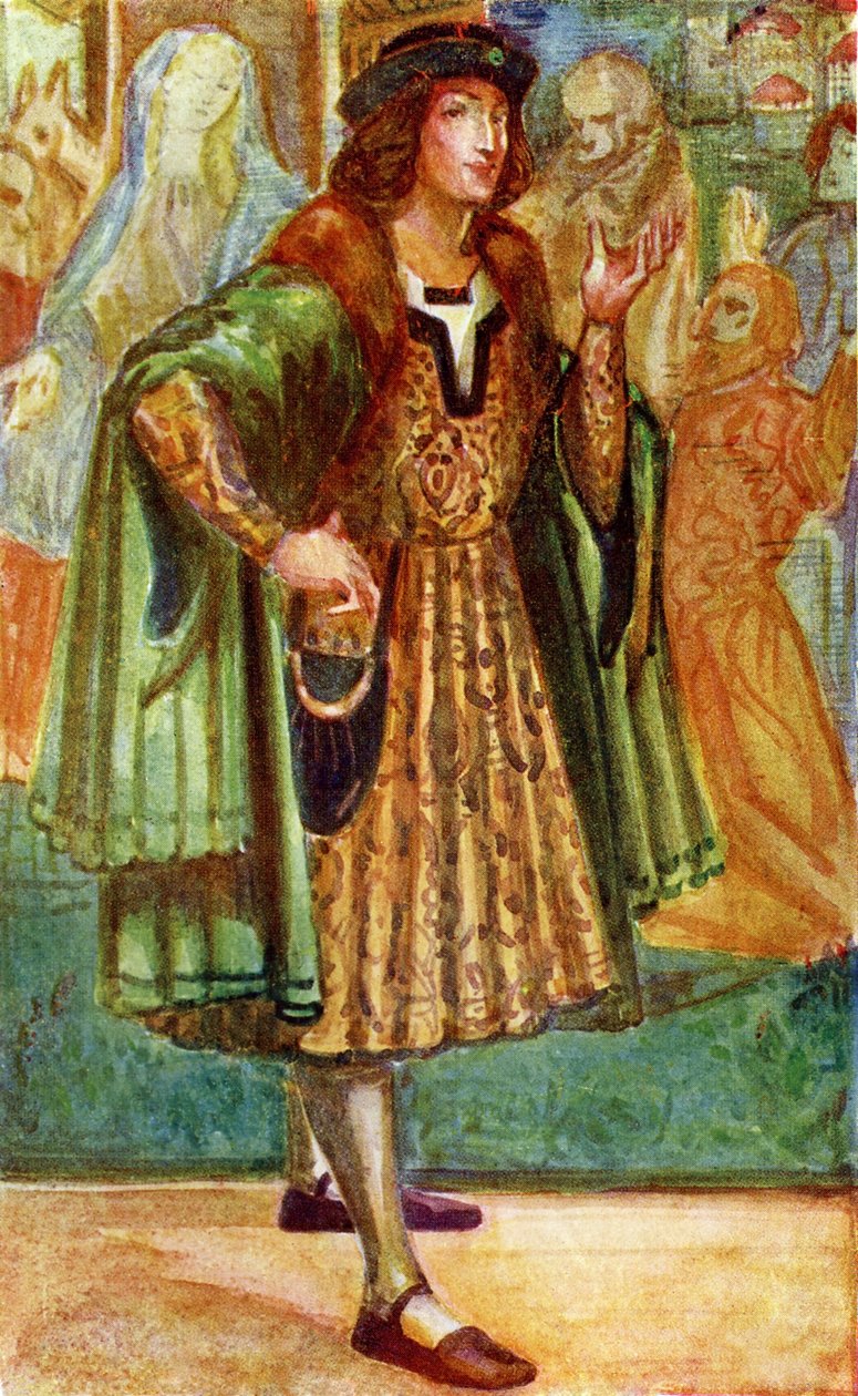Mužský kostým za vlády Richarda III. (1483-1485) od Dion Clayton Calthrop