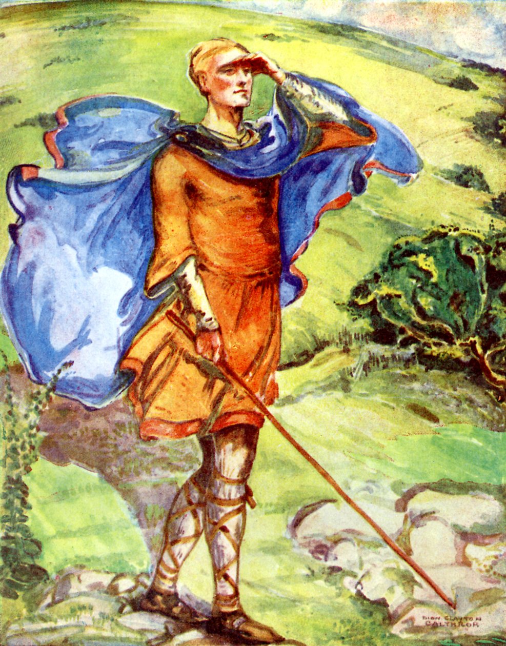 Mužský kostým za vlády Viléma I. (1066-1087) od Dion Clayton Calthrop