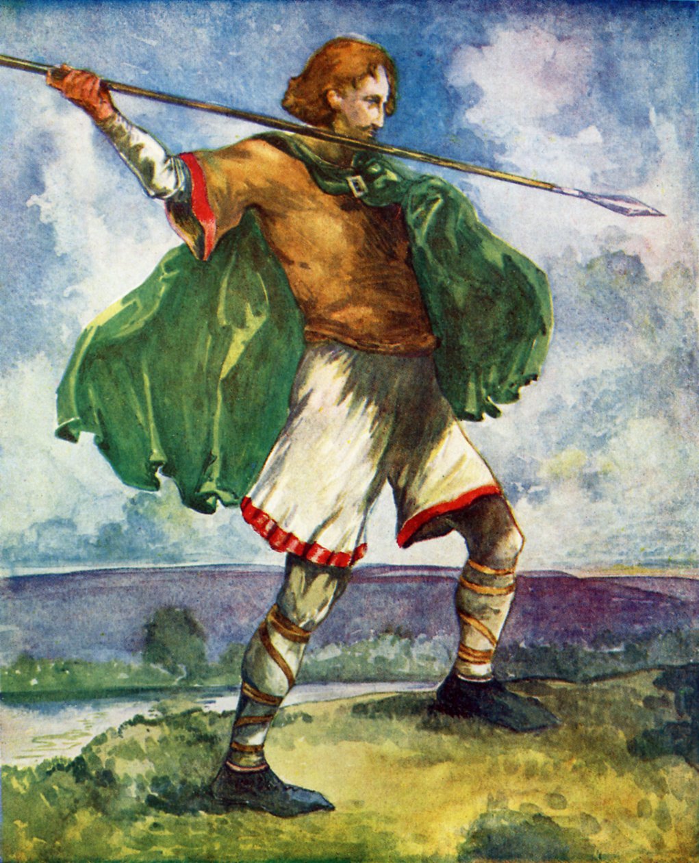 Mužský kostým za vlády Viléma II. (1087-1100) od Dion Clayton Calthrop