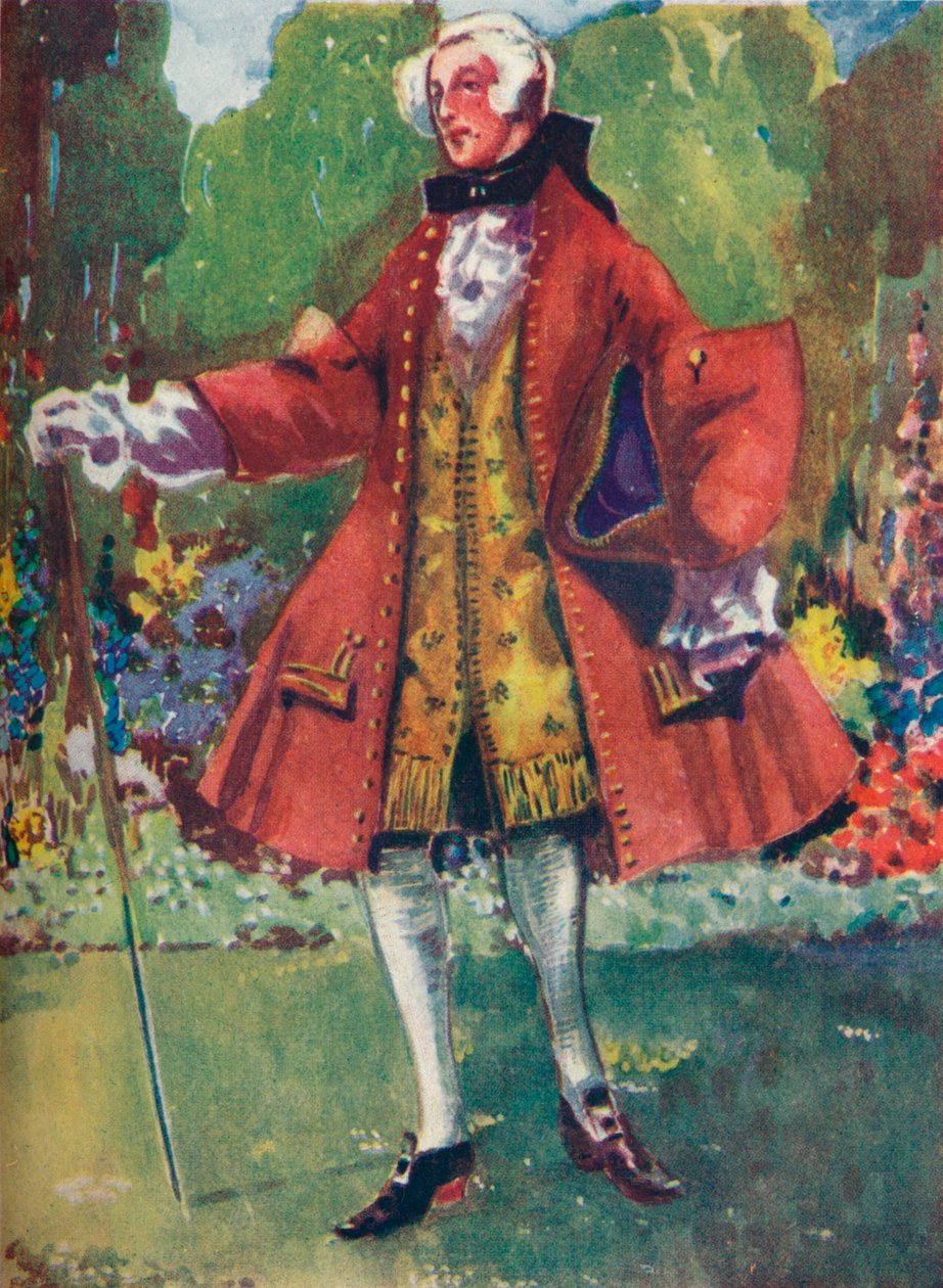 Muž doby Jiřího II., 1907 od Dion Clayton Calthrop