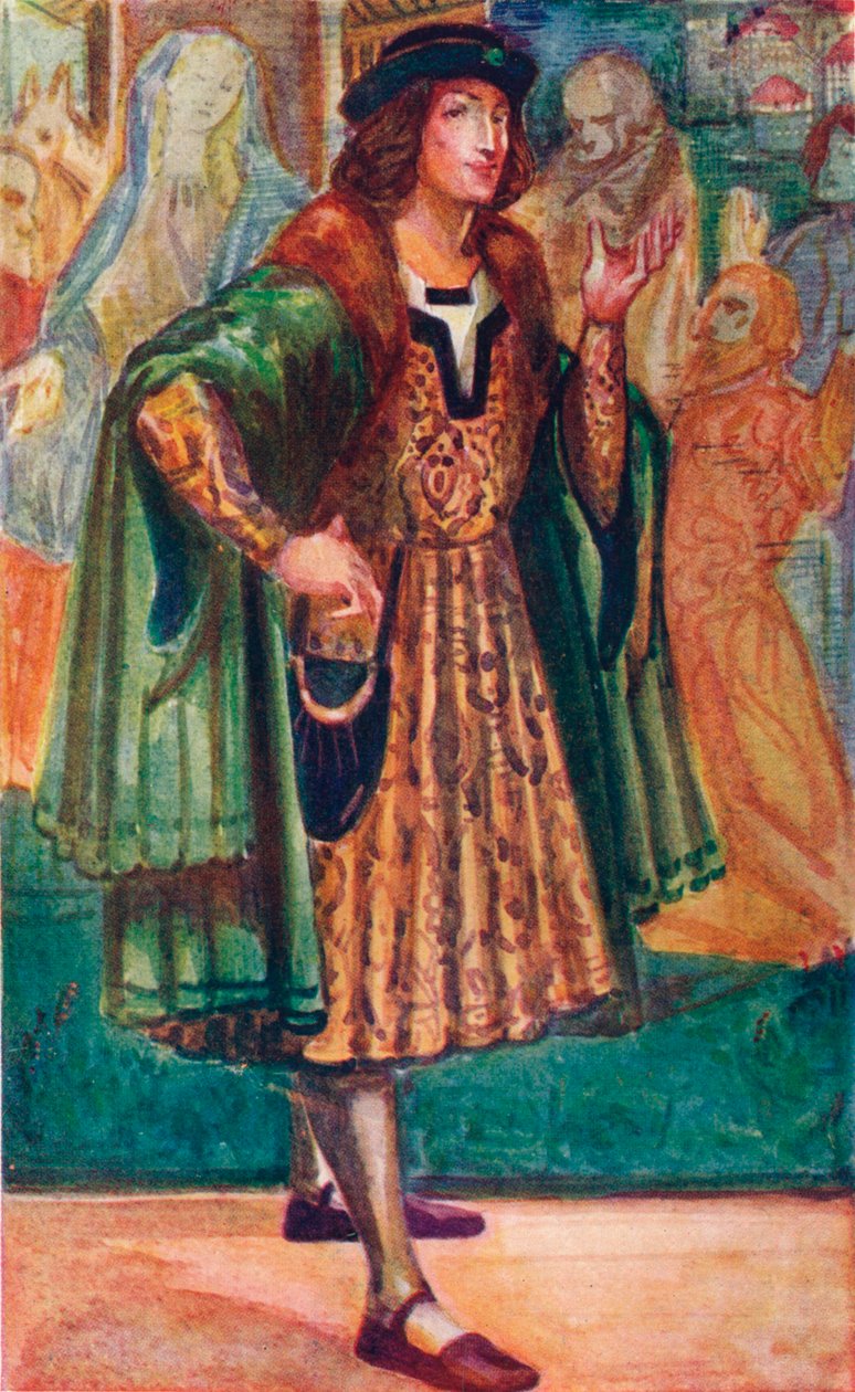 Muž doby Richarda III., 1907 od Dion Clayton Calthrop